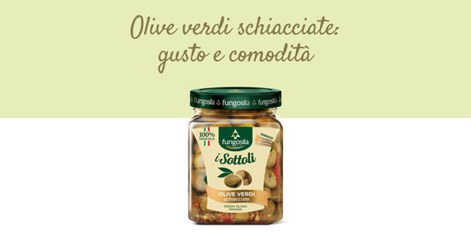olive verdi schiacciate